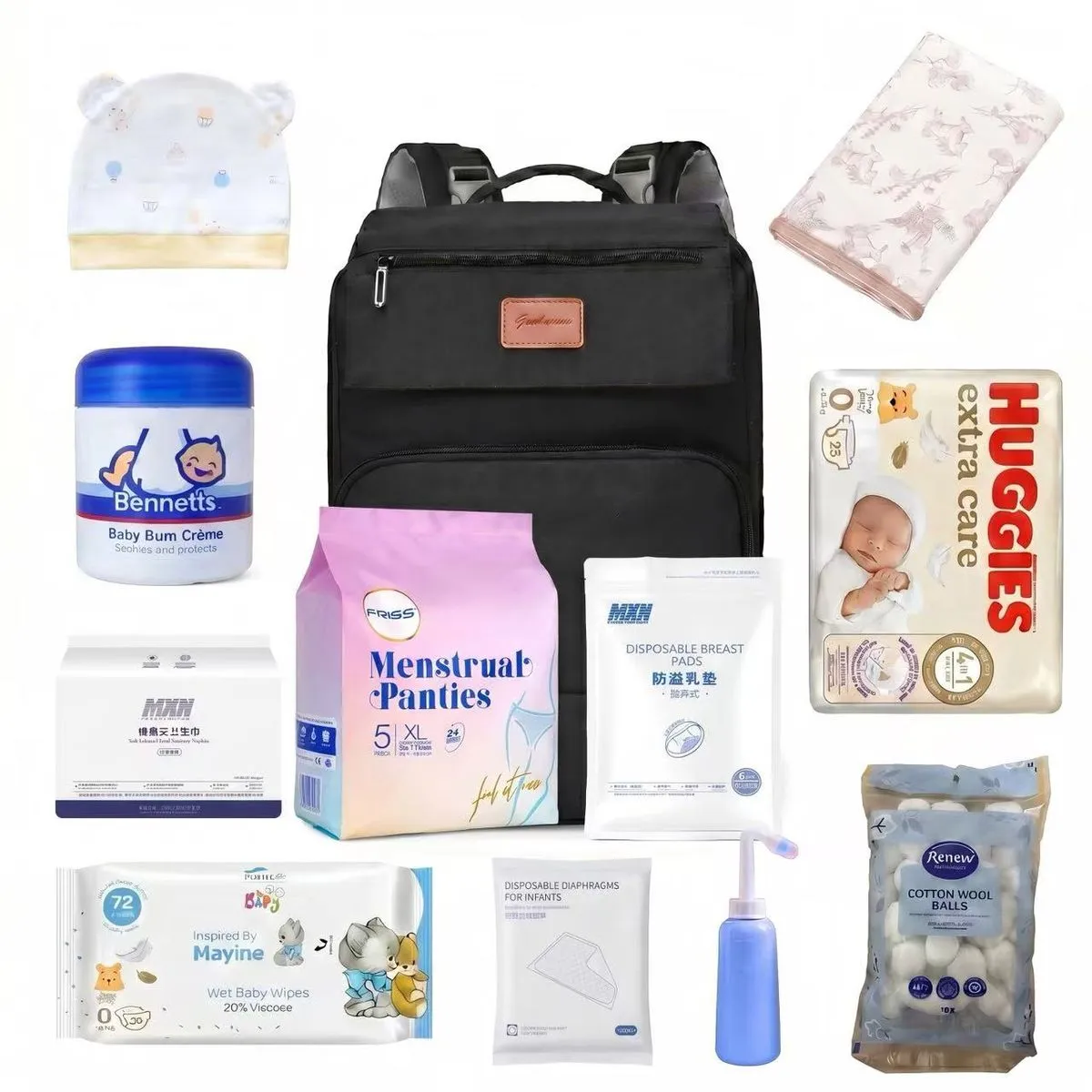 Maternity Hospital Bag Set for Mom & Baby, Newborn Essentials Kit