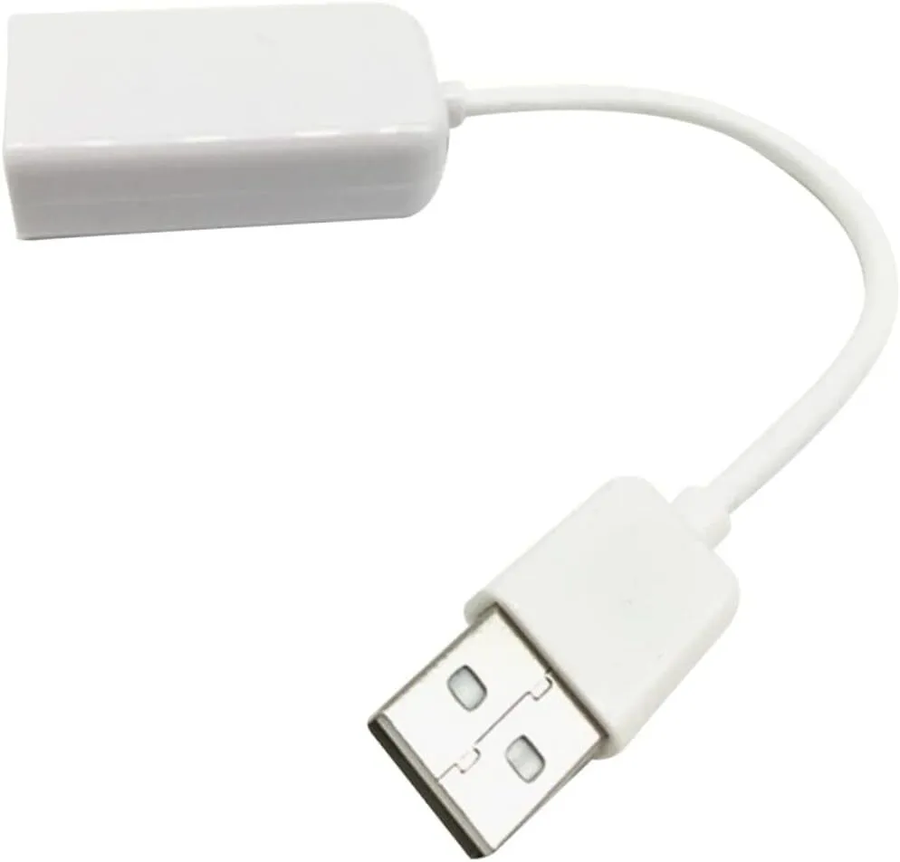 USB Notebook Sound Card Adapter With LED Indicators, No Driver Needed