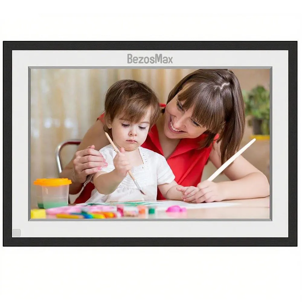 BezosMax 10.1'' Frame Digital Picture Frame, 32GB WiFi Auto-Rotate - Magnetic Type