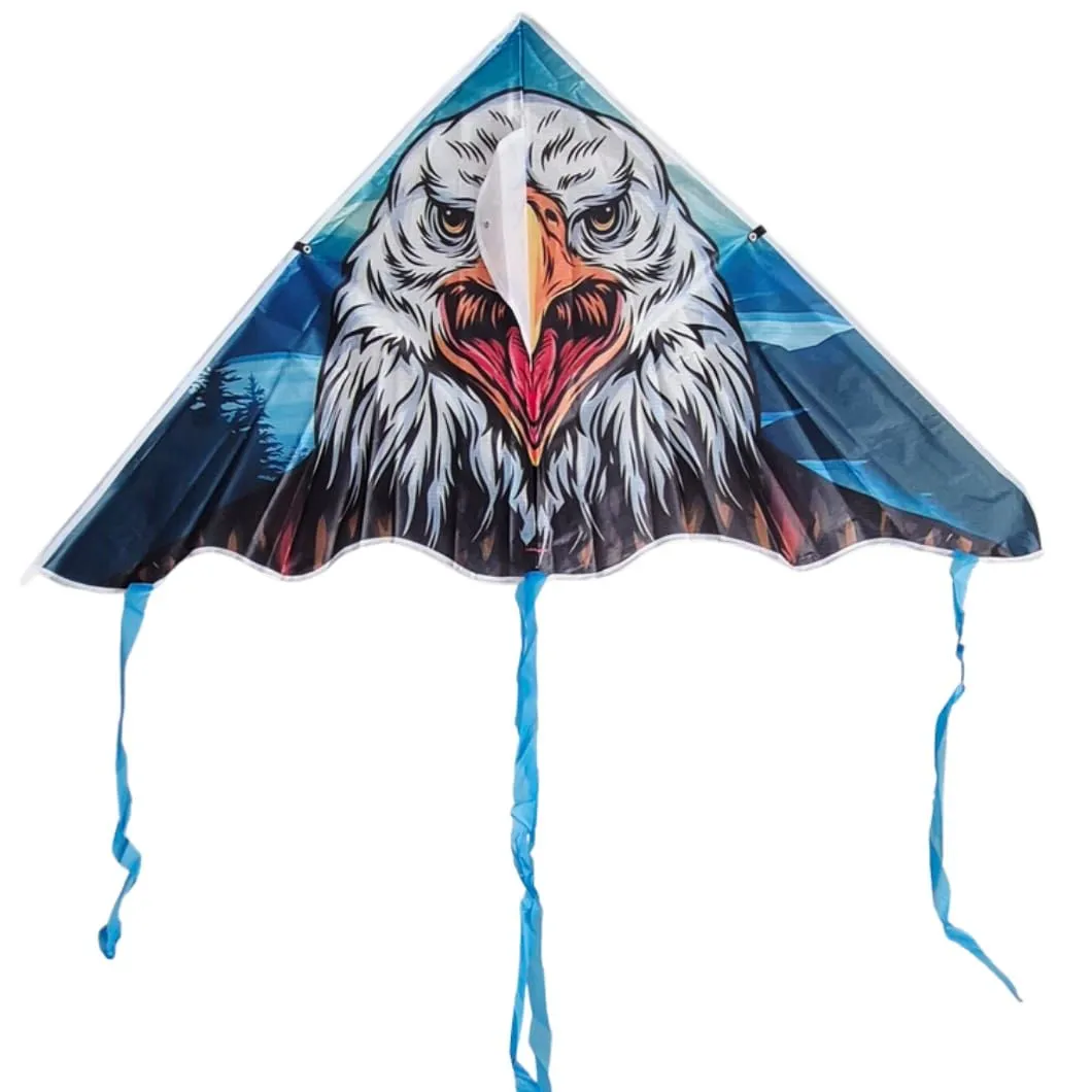 Large Eagle Kite - Easy to Fly Outdoor Kite with Long Tails & Handle