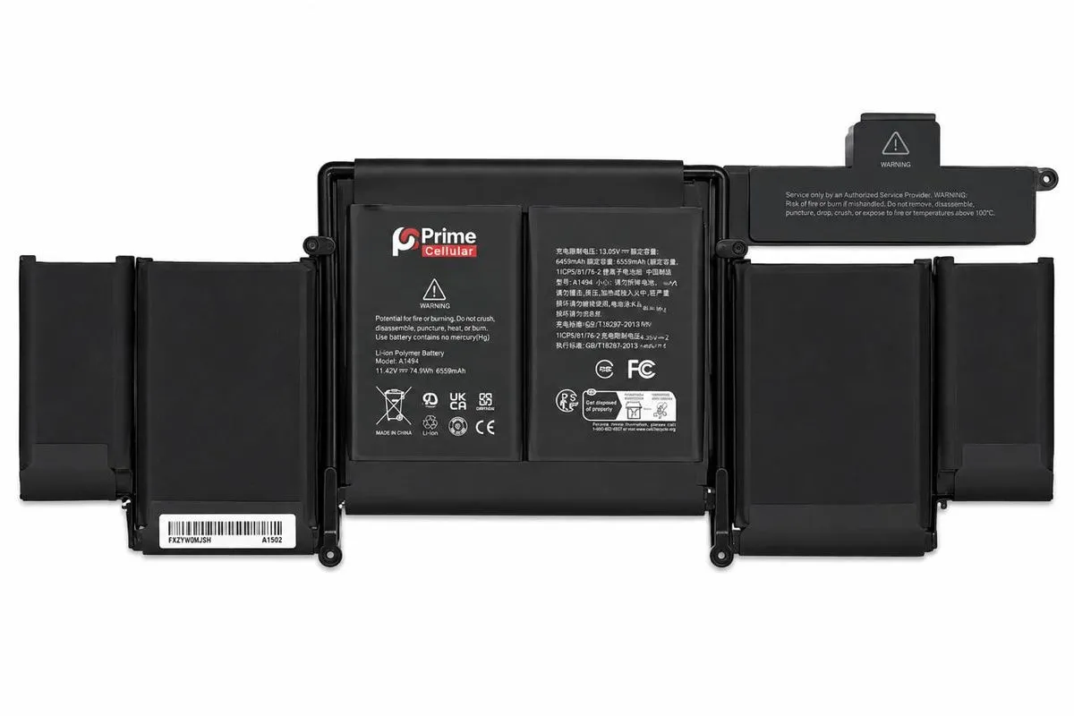 Compatible Laptop Battery for Apple MacBook Pro 13" Retina A1502 / A1493