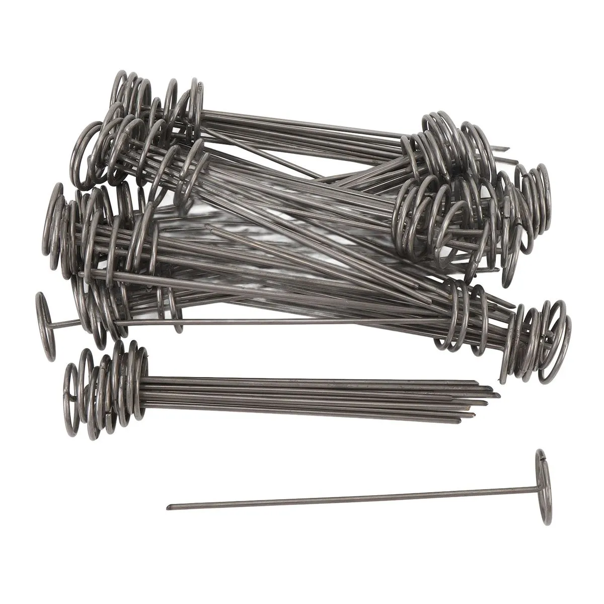 100 Pieces 15cm Steel Landscape Pins For Weed Barrier