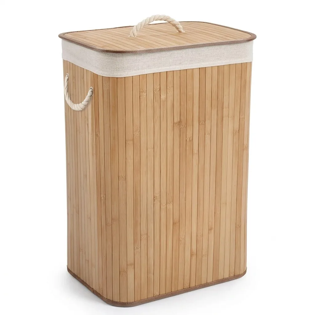 Foldable Bamboo Laundry Basket