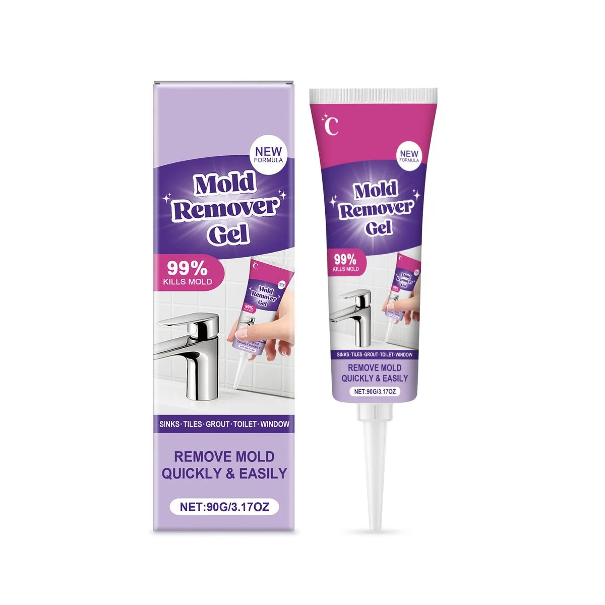 Cleaning Care Gel for Walls, Sink Gaps, Tile Joints & Toilets