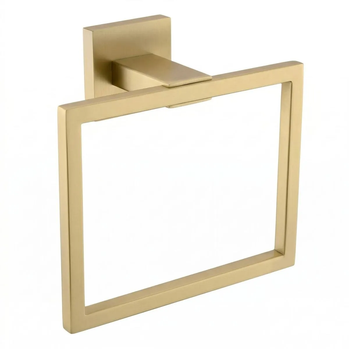 Brushed Gold Stainless Steel Towel Ring - Wall Mounted Hand Towel Holder