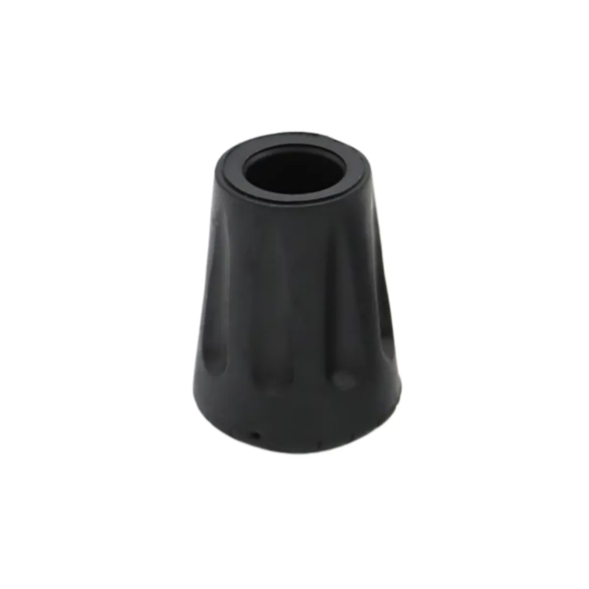 3-Pack Trekking Pole Tips 11mm Black Anti-Slip Rubber Protectors