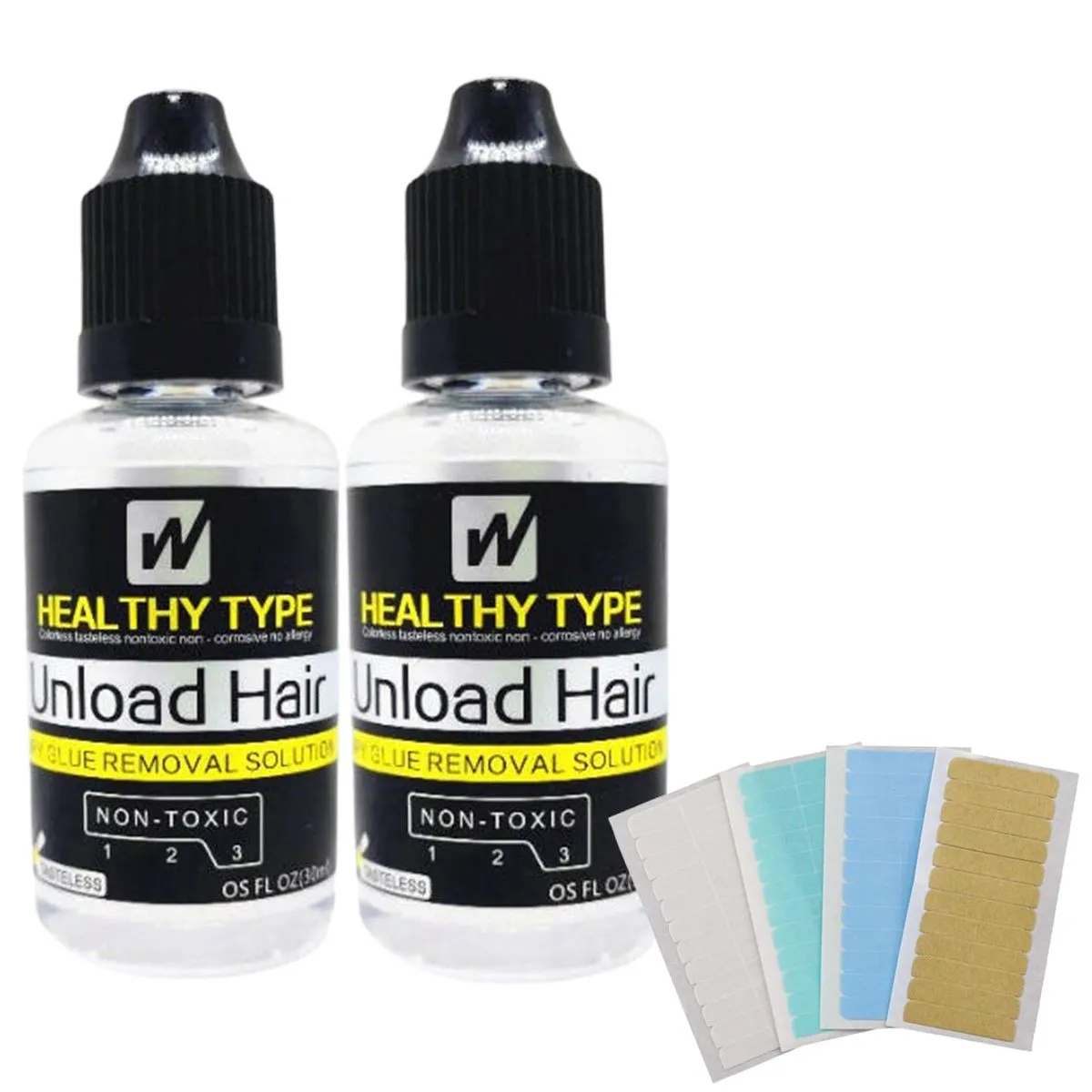 High Strength Hair Replacement Tape+Tape Glue Remover Oilx2