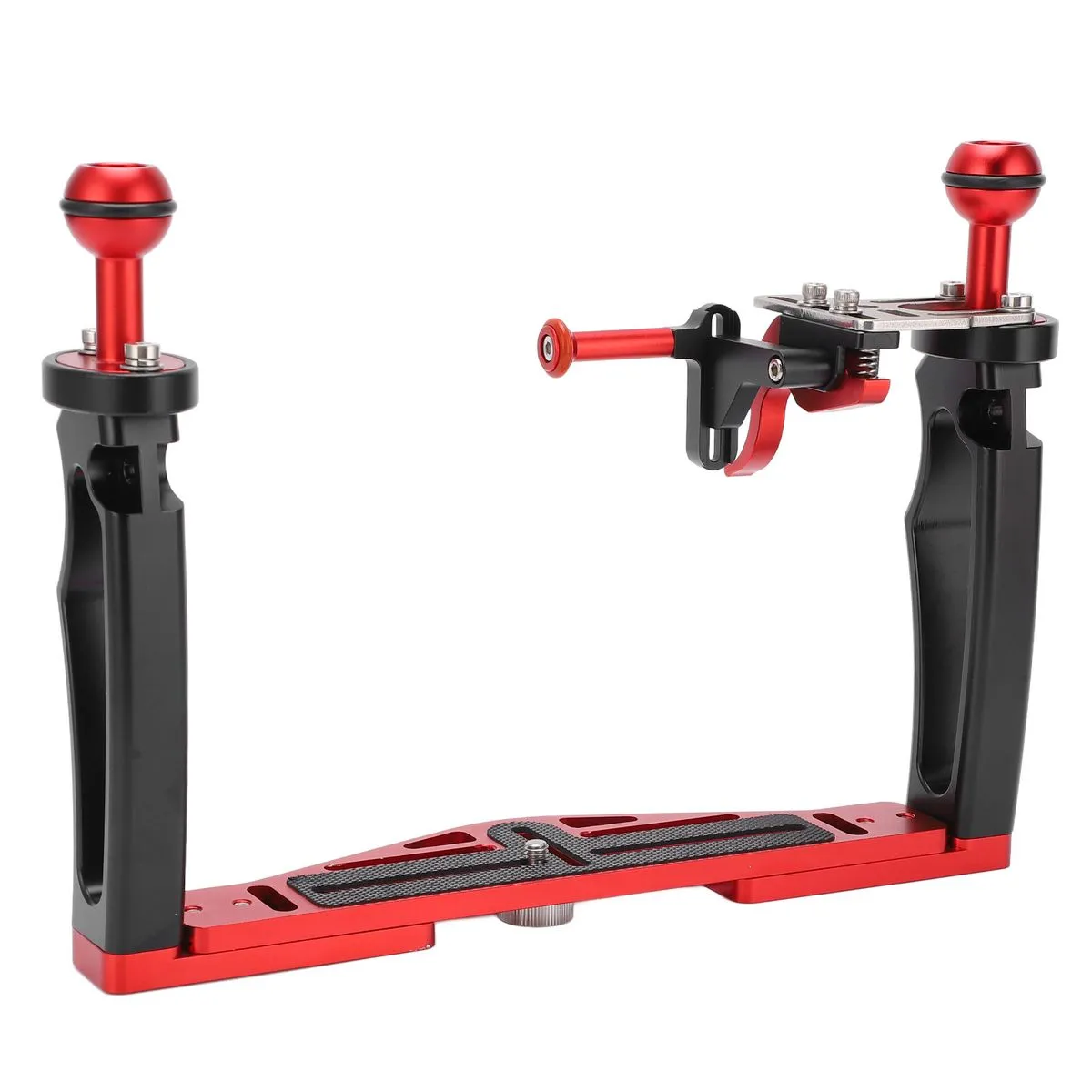 Underwater Camera Housing Tray with Dual Handle Rig