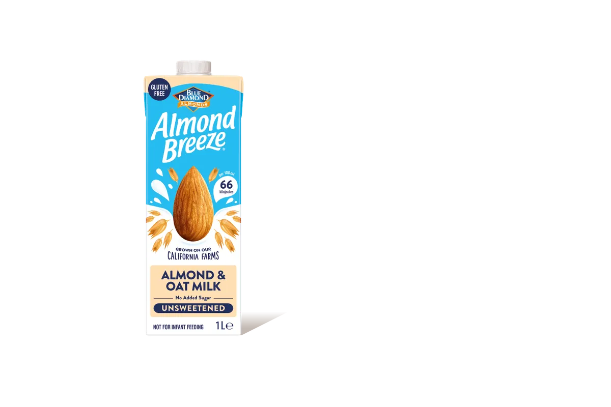 Almond Breeze - Almond & Oat Milk Unsweetened 6 - 1L Boxes