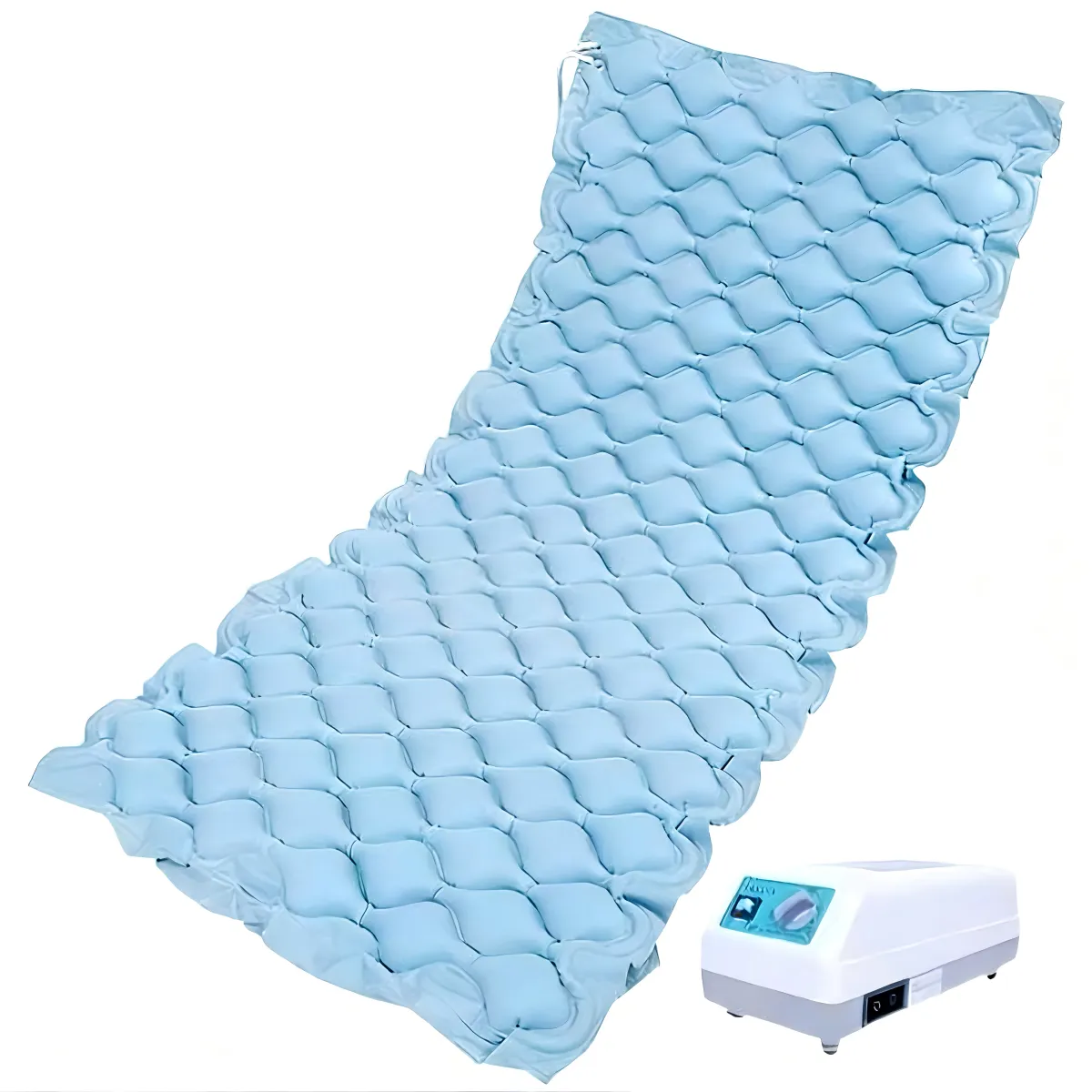 Anti-Bedsore Air Mattress Pad Ultra Quiet Alternating Pressure Pump - Blue