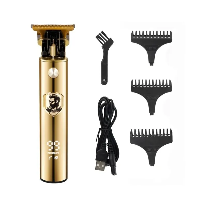 USB Rechargeable LED Hair Trimmer AB-J91 - Gold