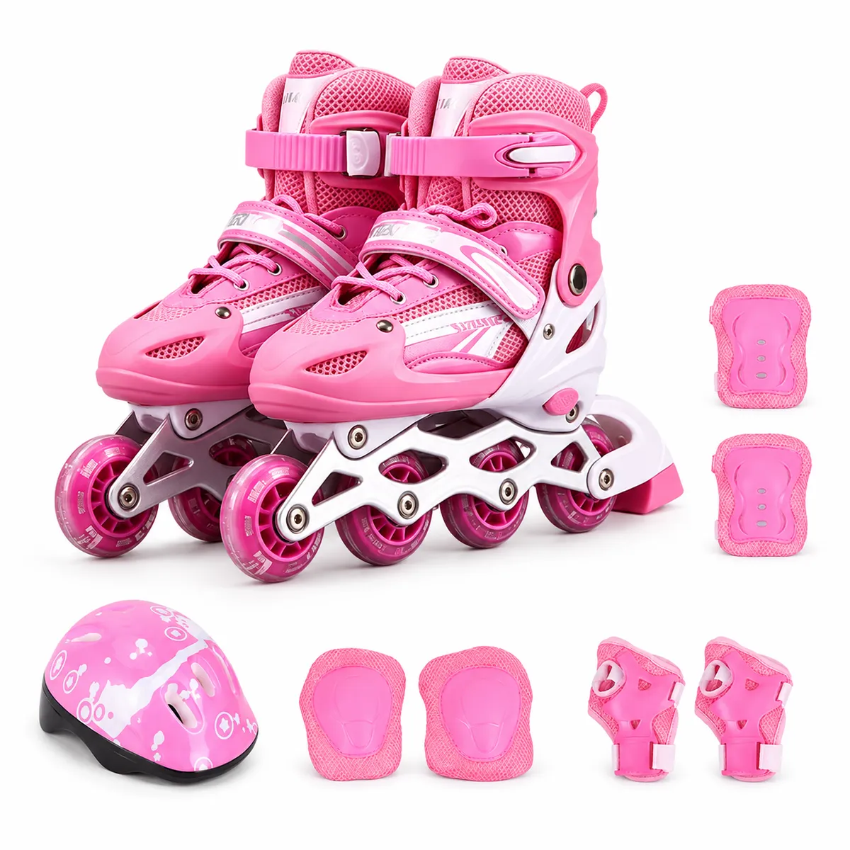 Adjustable Inline Skates Indoor & Outdoor Illuminating Roller Skates