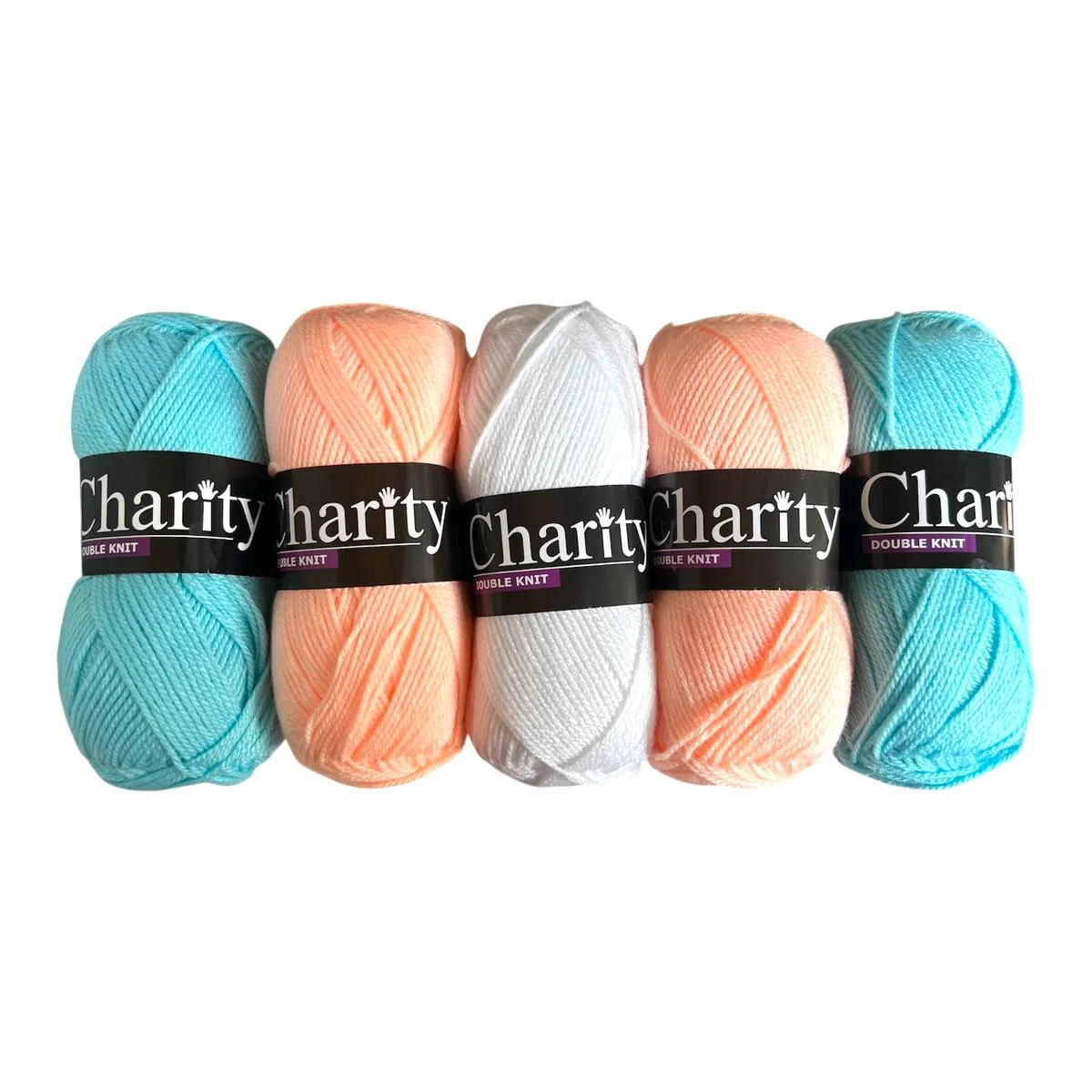 Charity Set DK 100 % Acrylic Yarn (5 x 100g) - Beach Vibes