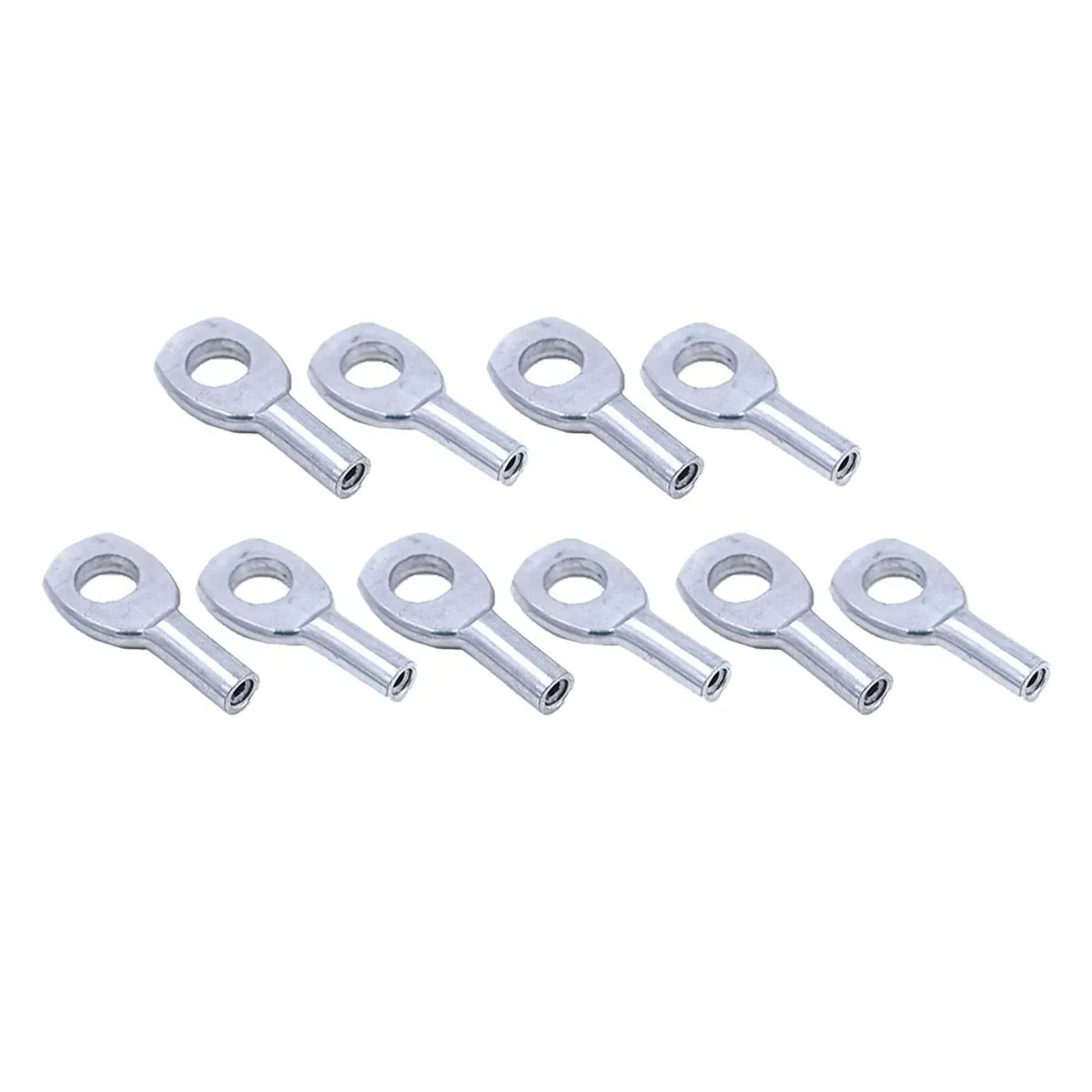 10 Pieces Heavy Duty Steel Wire Rope Eyelets for 5mm Fitness Steel Wire