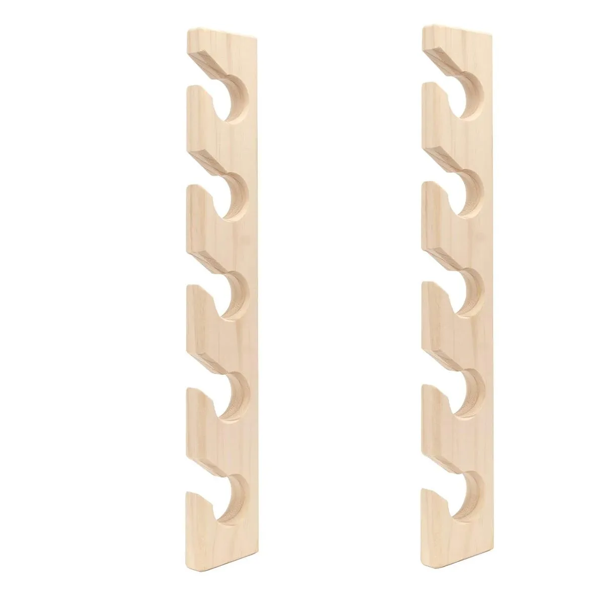 2 Pieces Hat Rack for Wall Wooden Baseball Caps Organizer