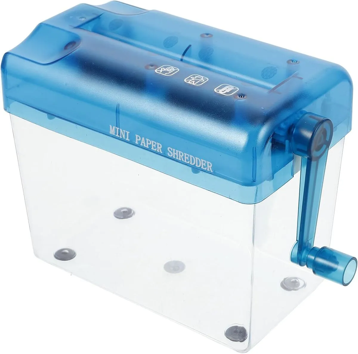 Mini Hand-Operated Paper Shredder A6 Manual Document Cutter Portable