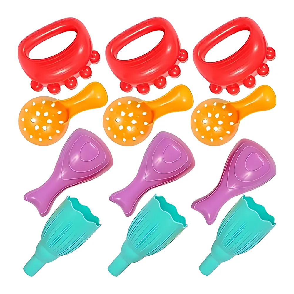 EDX Education - Sensory Sand & Water Play Scoops - 4 Colours - 12 Pieces