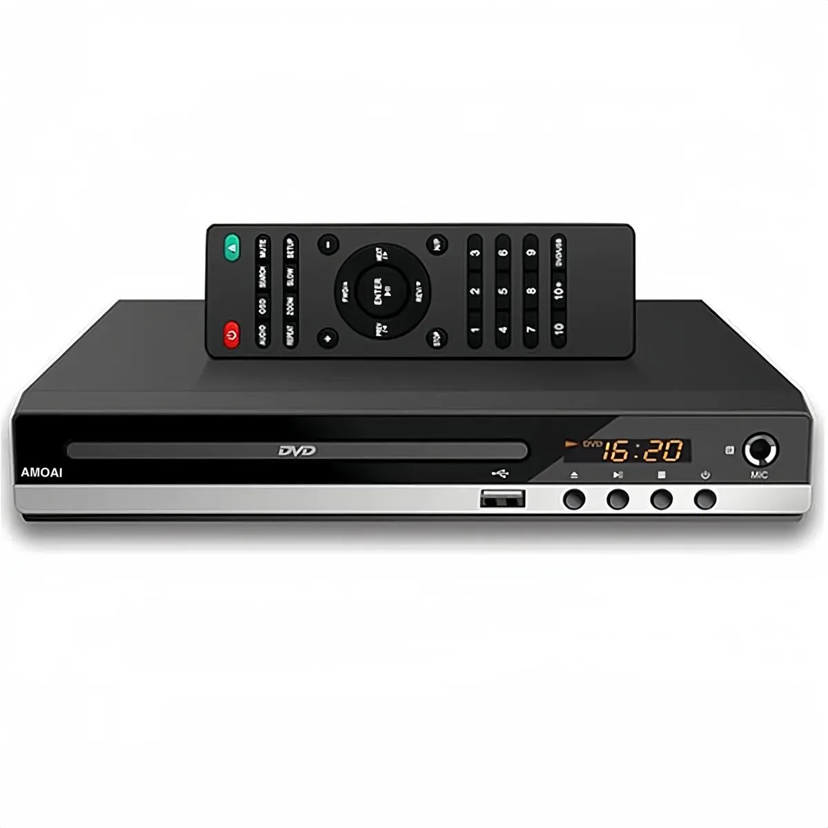 AMOAI DVD Player for TV Full HD 1080P USB DVD Player Children VCD Machine