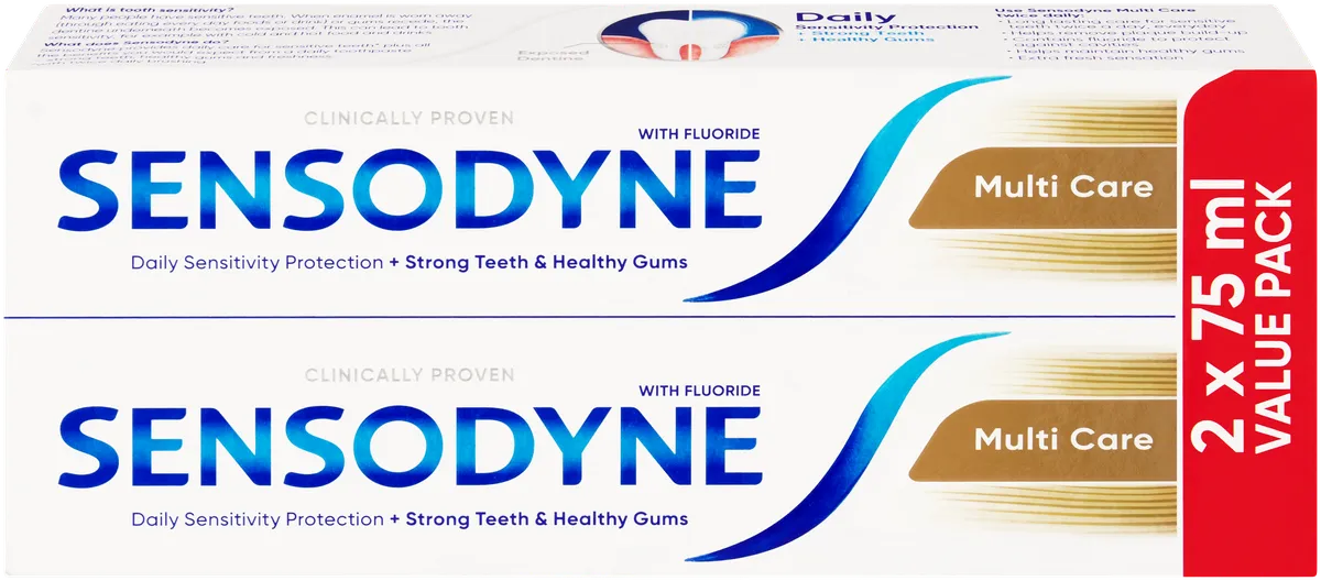 Sensodyne Multi Care Value Pack Toothpaste 2 x 75ml