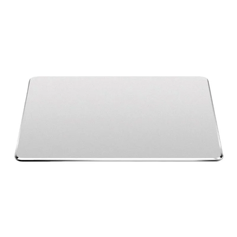 Aluminum Hard Mouse Pad Mat 300x240mm for Office and Home - Silver