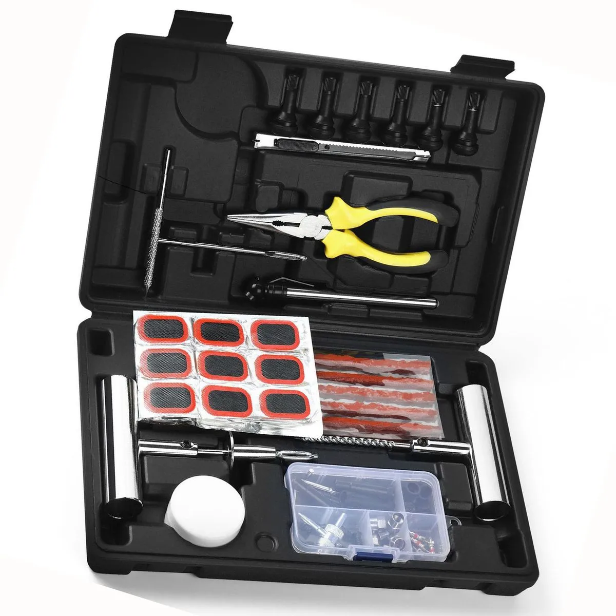 148pcs Tire Repair Tool Set With Pliers Universal Tire Repair Tools Kit