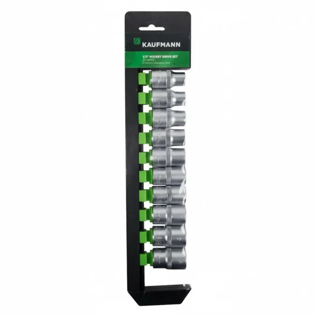 Kaufmann 12 mm Drive Socket Set 10 Piece 10-19mm