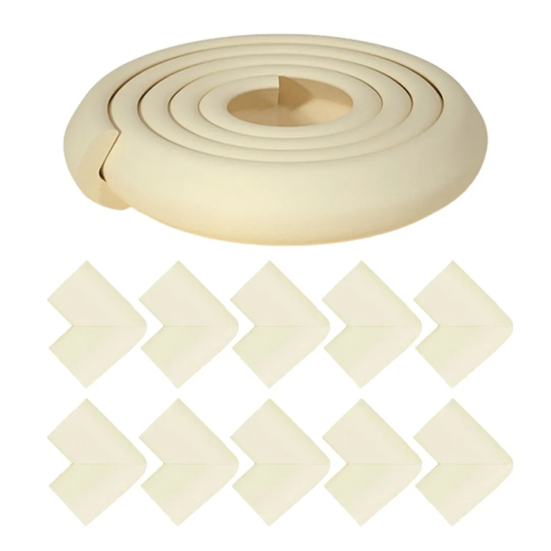 2m Edge Protector & 10pcs Corner Guard Set Baby Safety Bumper