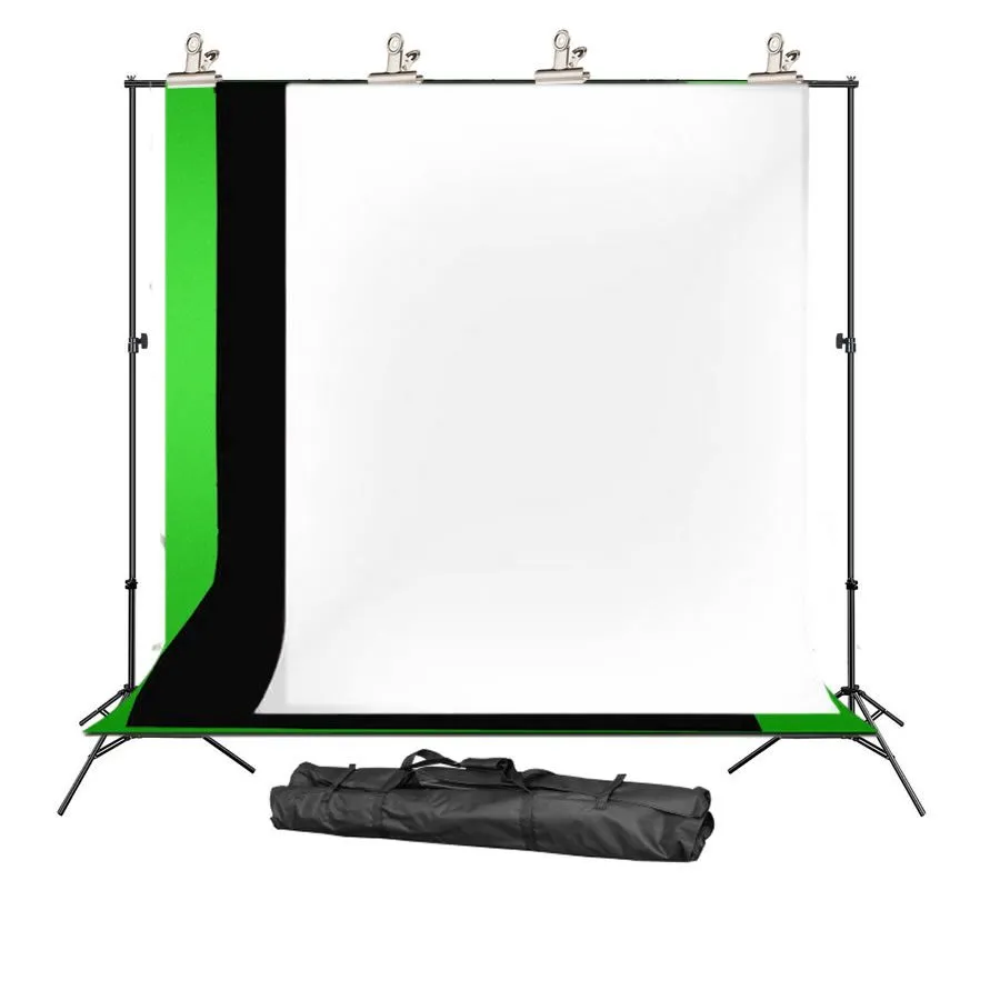 2M X 2M Photography Backdrop  Screen Combo  and Support Stand