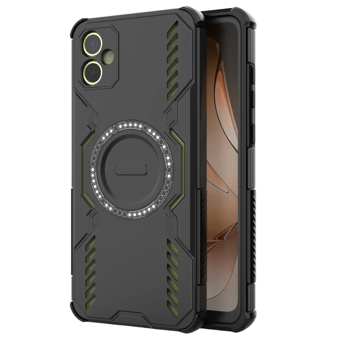 Ultra-Slim Wireless Magnetic Phone Case Compatible With Samsung A05 4G - Black