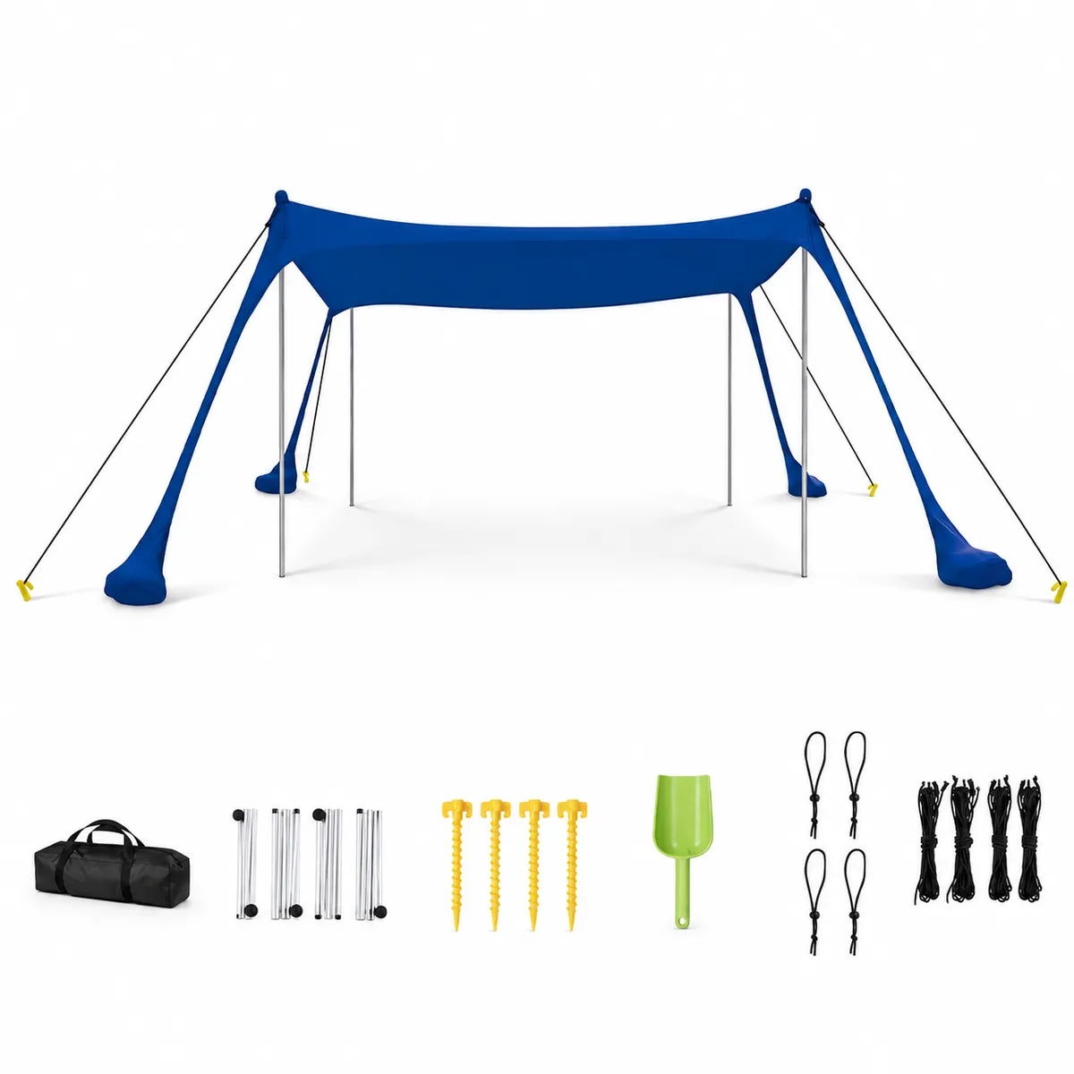 Beach Tent Sun Shelter Pop Up Beach Canopy for Beach, Camping, Picnics