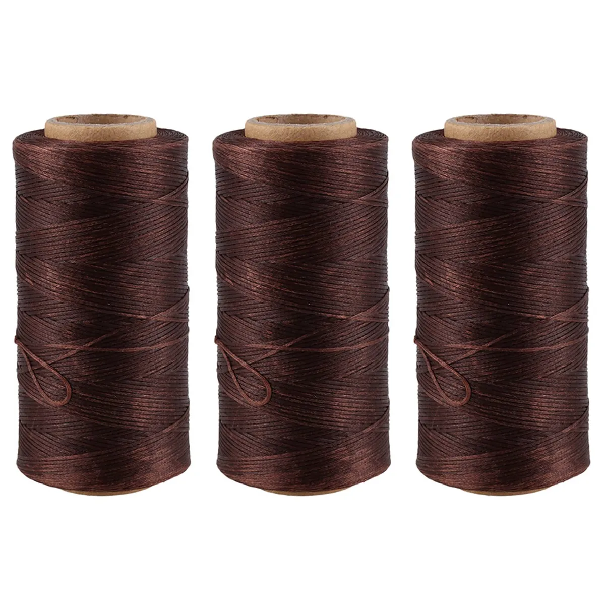 260M 150D 1Mm Leather Wax Thread Hand Needle Cord Light Brown
