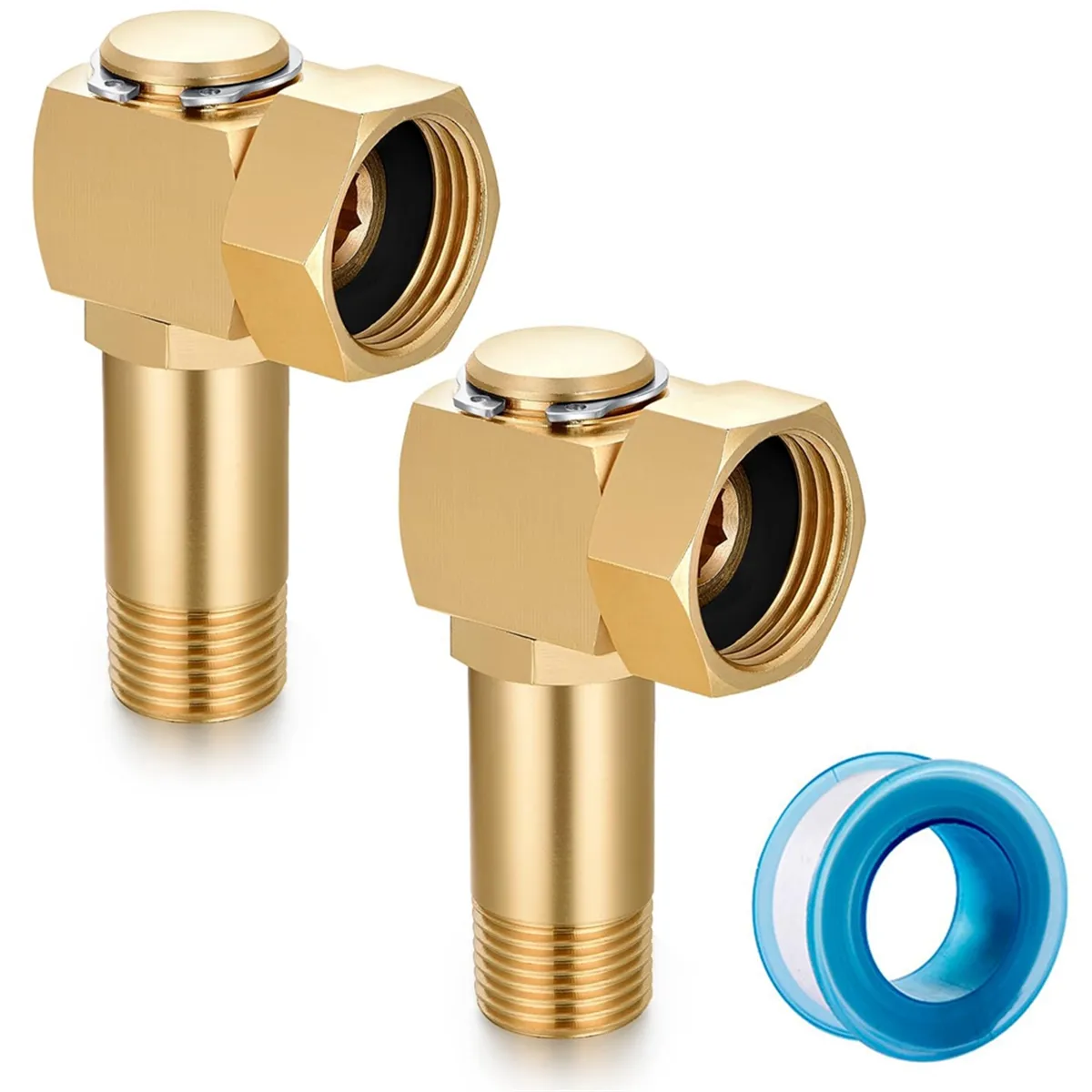2 Pcs Garden Hose Reel Parts Fittings Swivel Elbow Connector