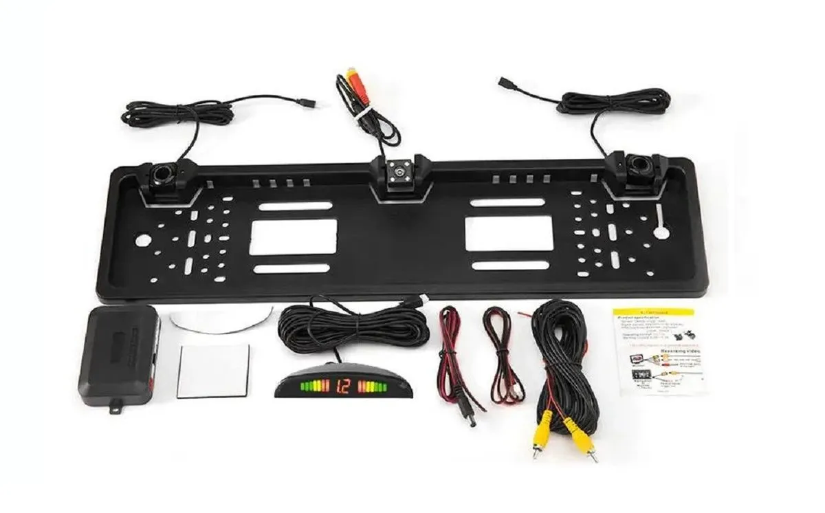 Targa Number Plate Holder with Reverse Sensors and Camera