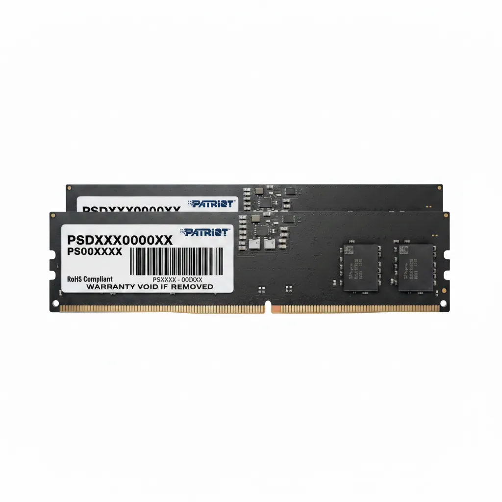 Patriot 16GB DDR5 UDIMM Desktop Memory 4800MHz Single Sided Module - 2 Pack