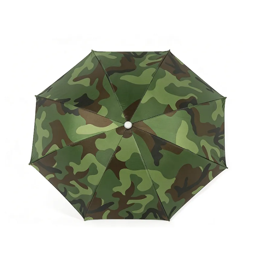 Overhead Sun Fishing Umbrella Hat - Camouflage