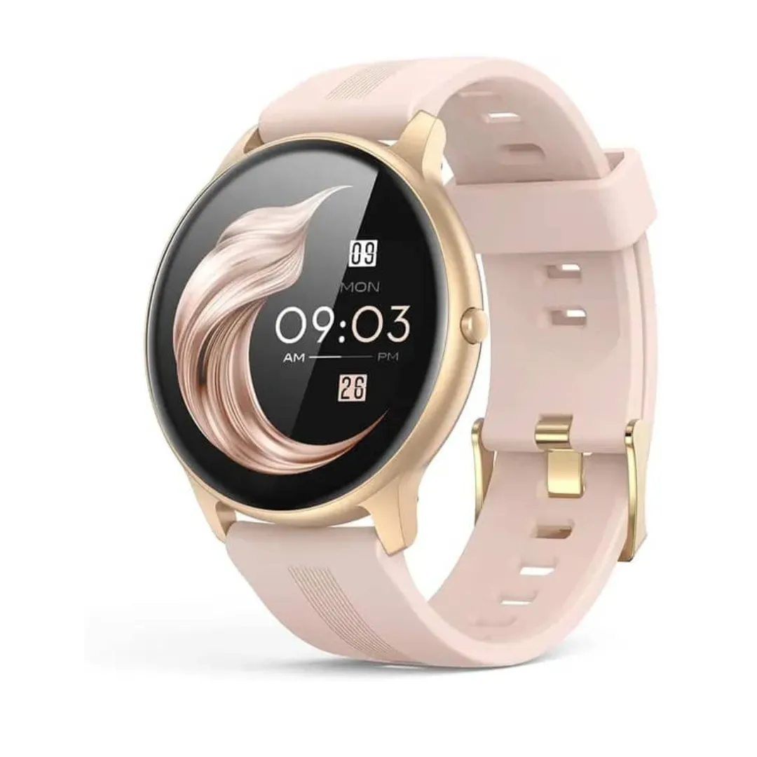 LW11 Smart Watch and Fitness Tracker, 1.28'' ,Health monitoring, Rose Gold