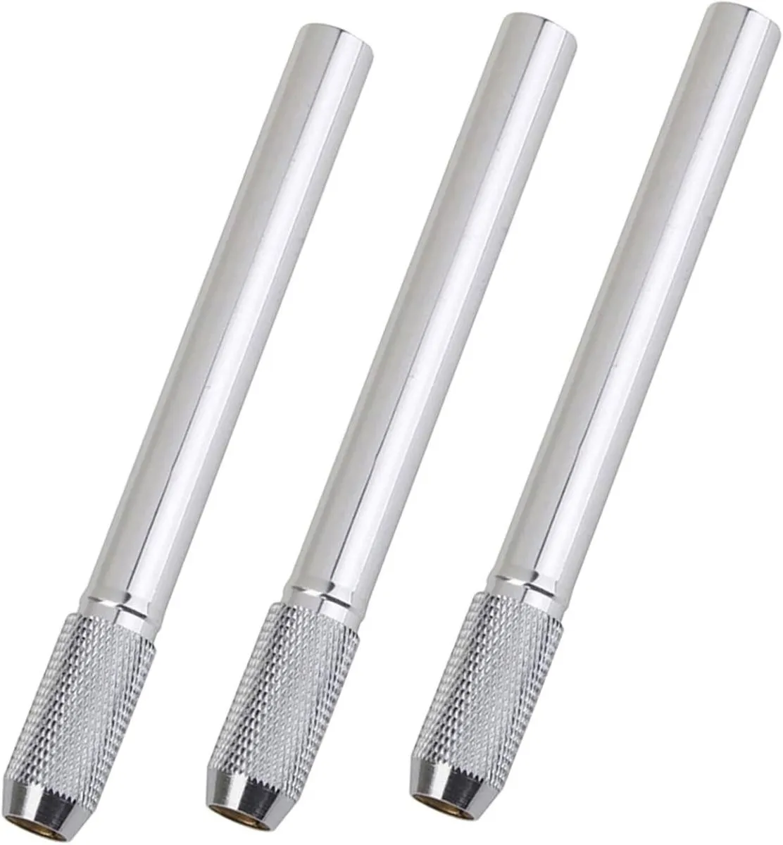 3Pcs Metal Pencil Extenders Colorful Design Wear-resistant Sketch Pencil