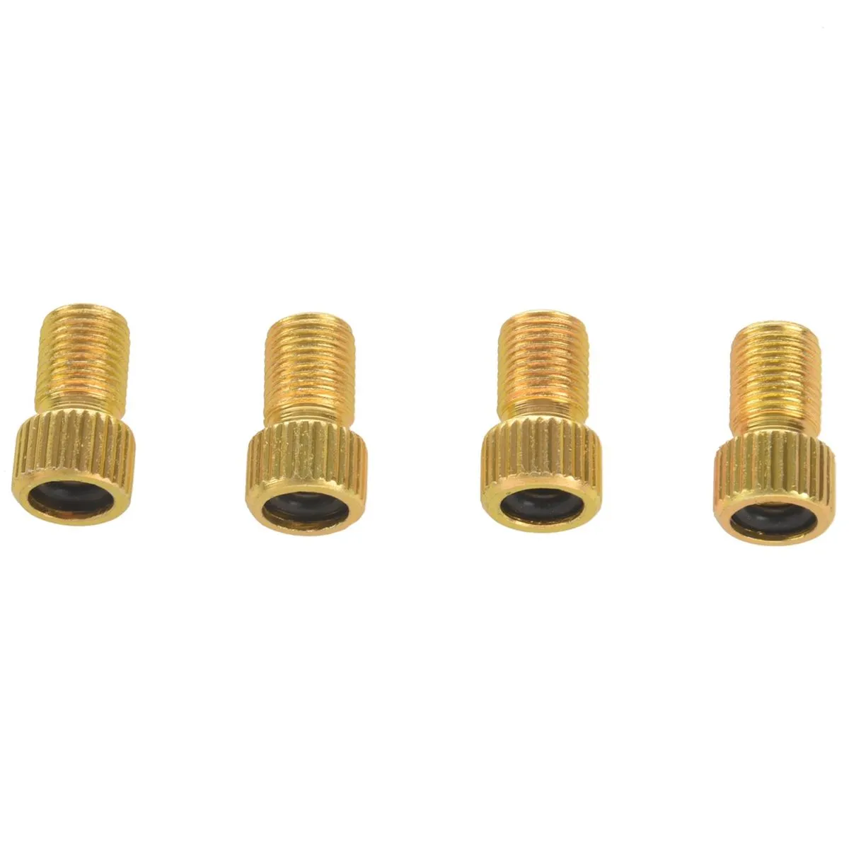 4Pc Aluminum Alloy Bike Valve Inner Tube Caps Cover Adapter