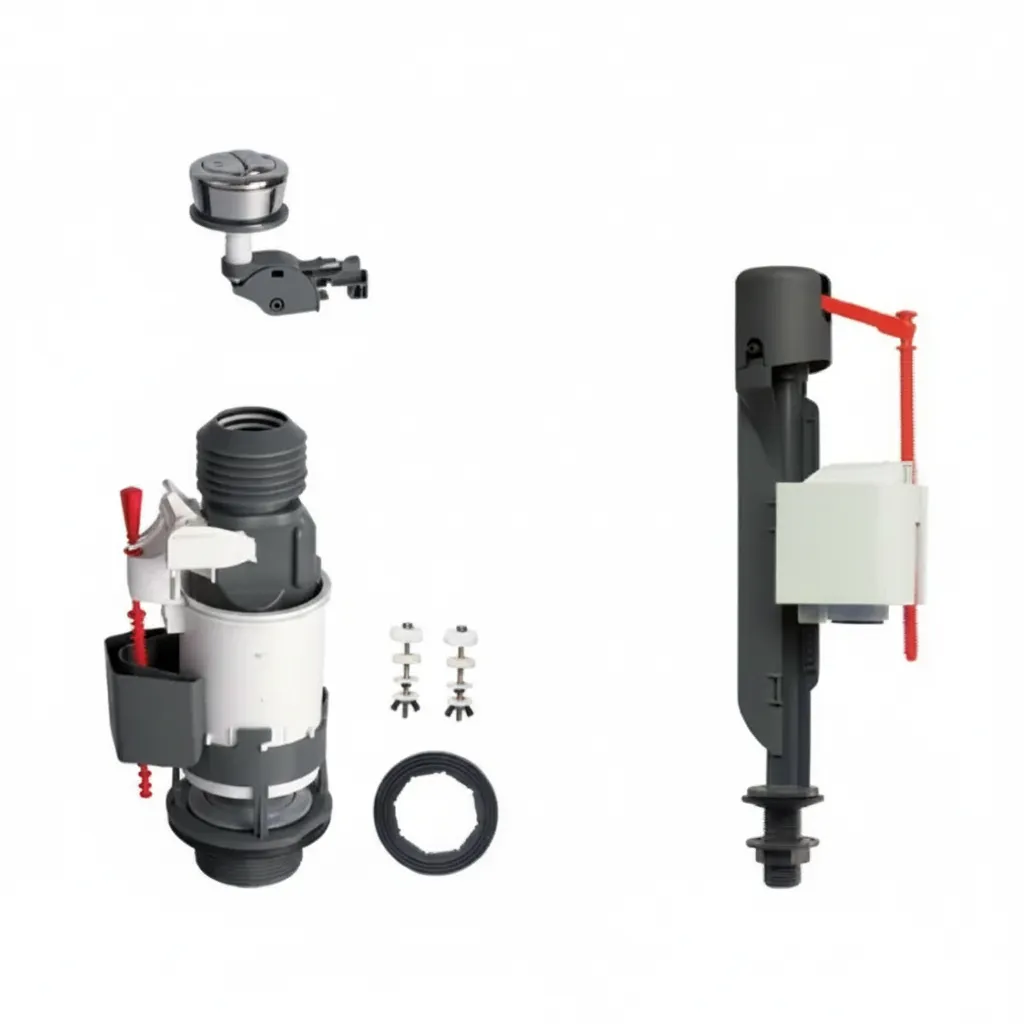 Wirquin Dual Flush Toilet Mechanism for Efficient Water Usage
