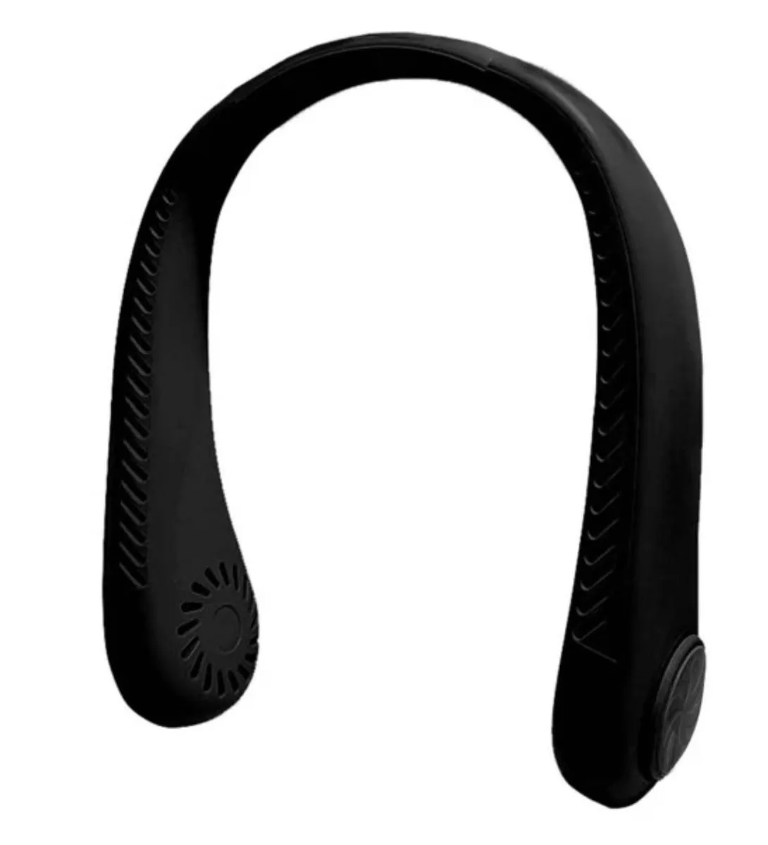 Portable Neck Fan, USB Rechargeable - Black