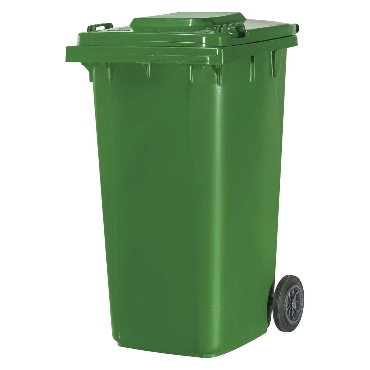 240 Litre Wheelie Plastic Waste Yard Bin - Green