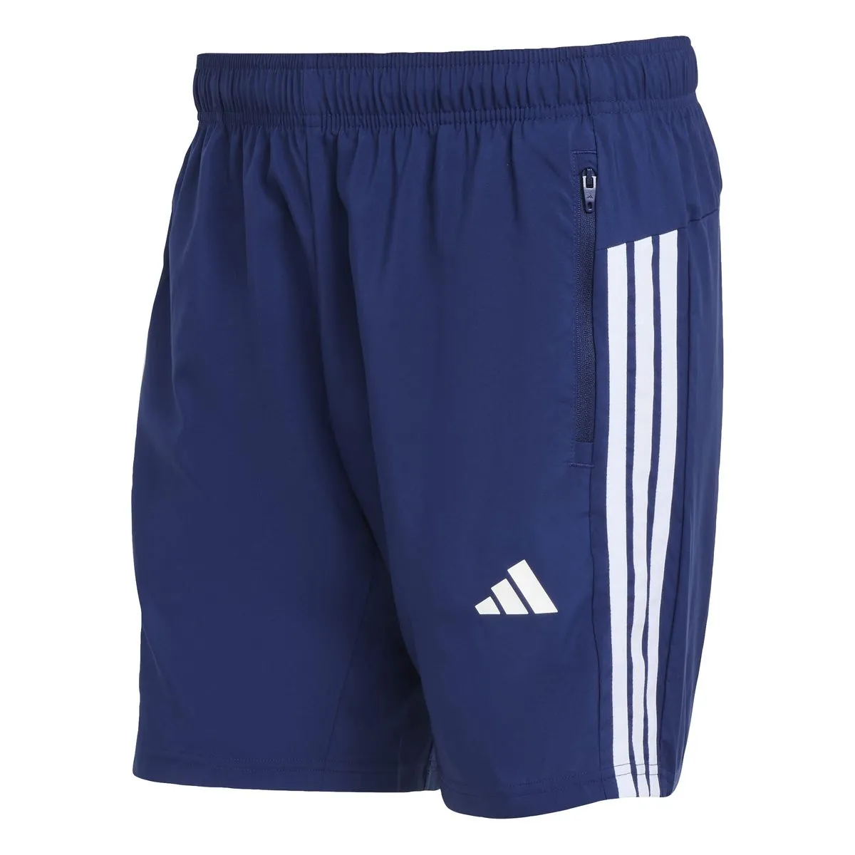 adidas Men's Workout Essentials Base 3 Stripes Woven Shorts - Dark Blue
