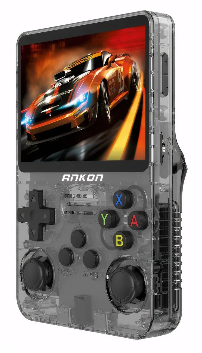 ANKON R36S Handheld Game Console with 15,000+ Classic Games + 64GB TF Card - Grey