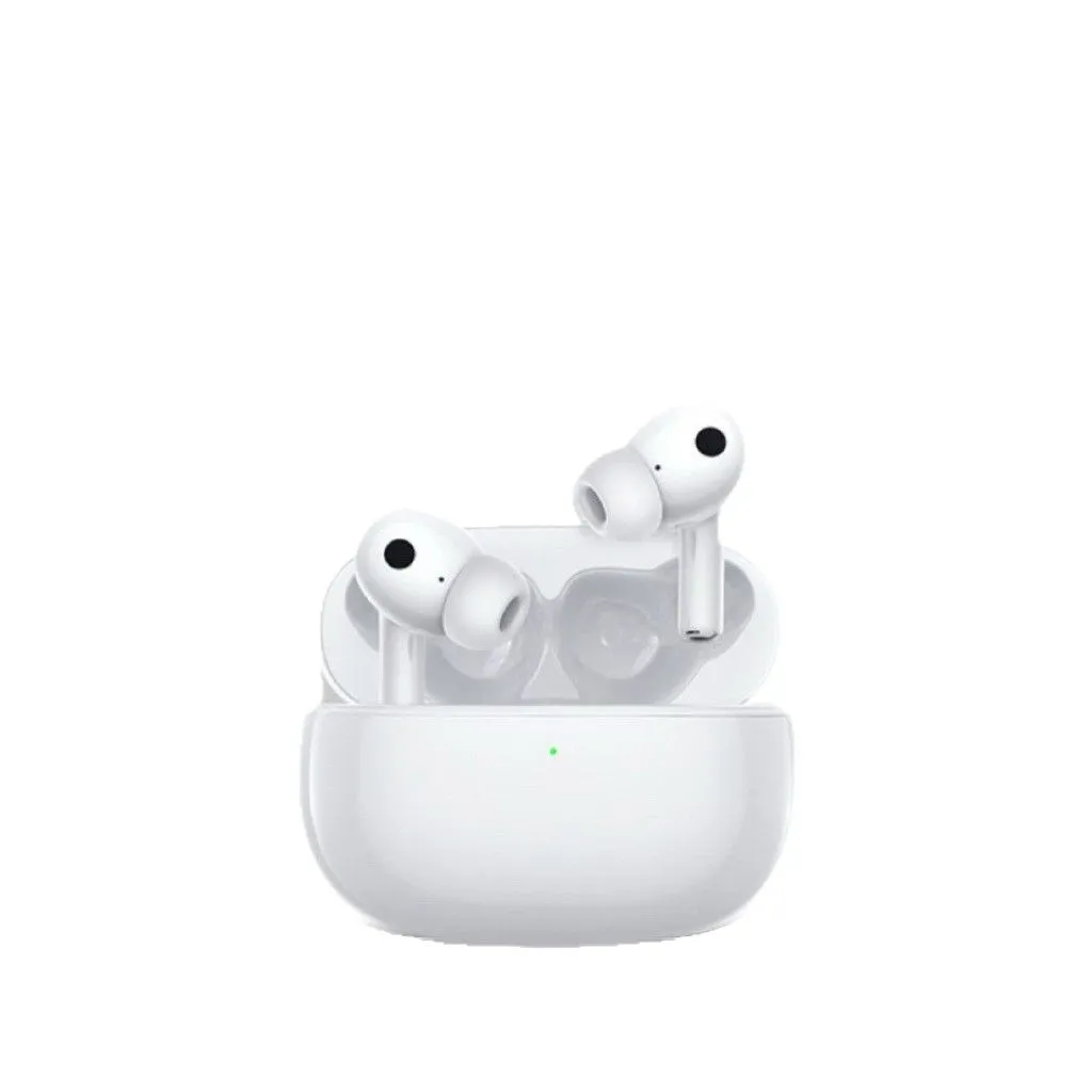 Wireless Bluetooth Earbuds with Noise Cancelling - White In-Ear Headphones
