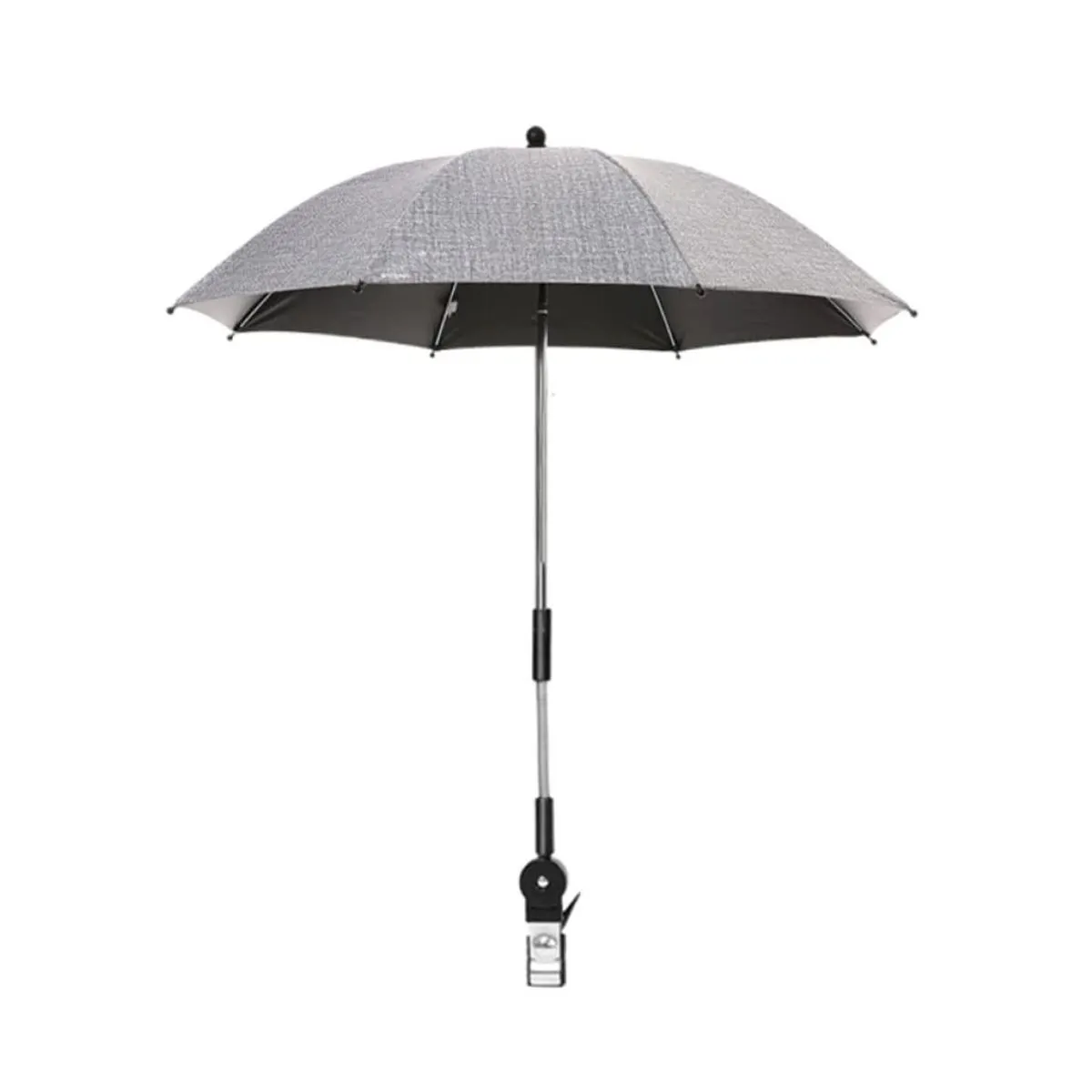 Adjustable Stroller Umbrella with Clip - Grey