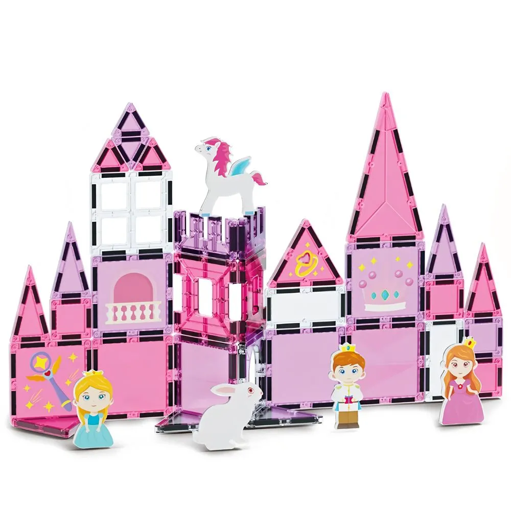 37 Piece 3D Princess Castle Magnetic Construction Blocks Set