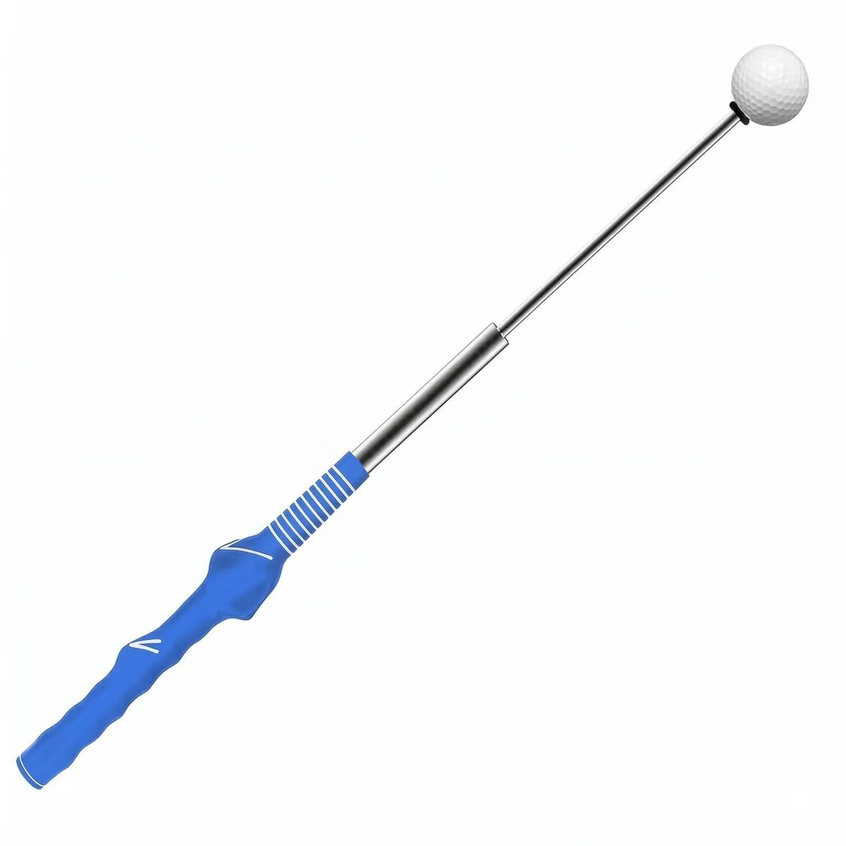 Telescopic Golf Swing Trainer Aid with Molded Grip & Click Feedback
