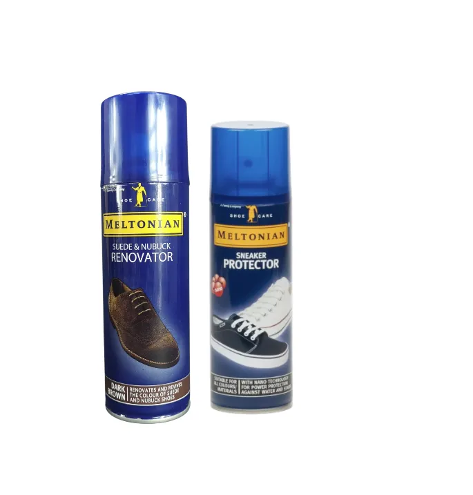 Meltonian Shoe Care Bundle - Sneaker Shampoo 200ml + Leather Renovator - Dark Brown