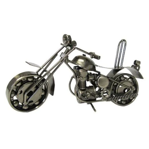 Vintage Metal Motorcycle Home Decor Ornament