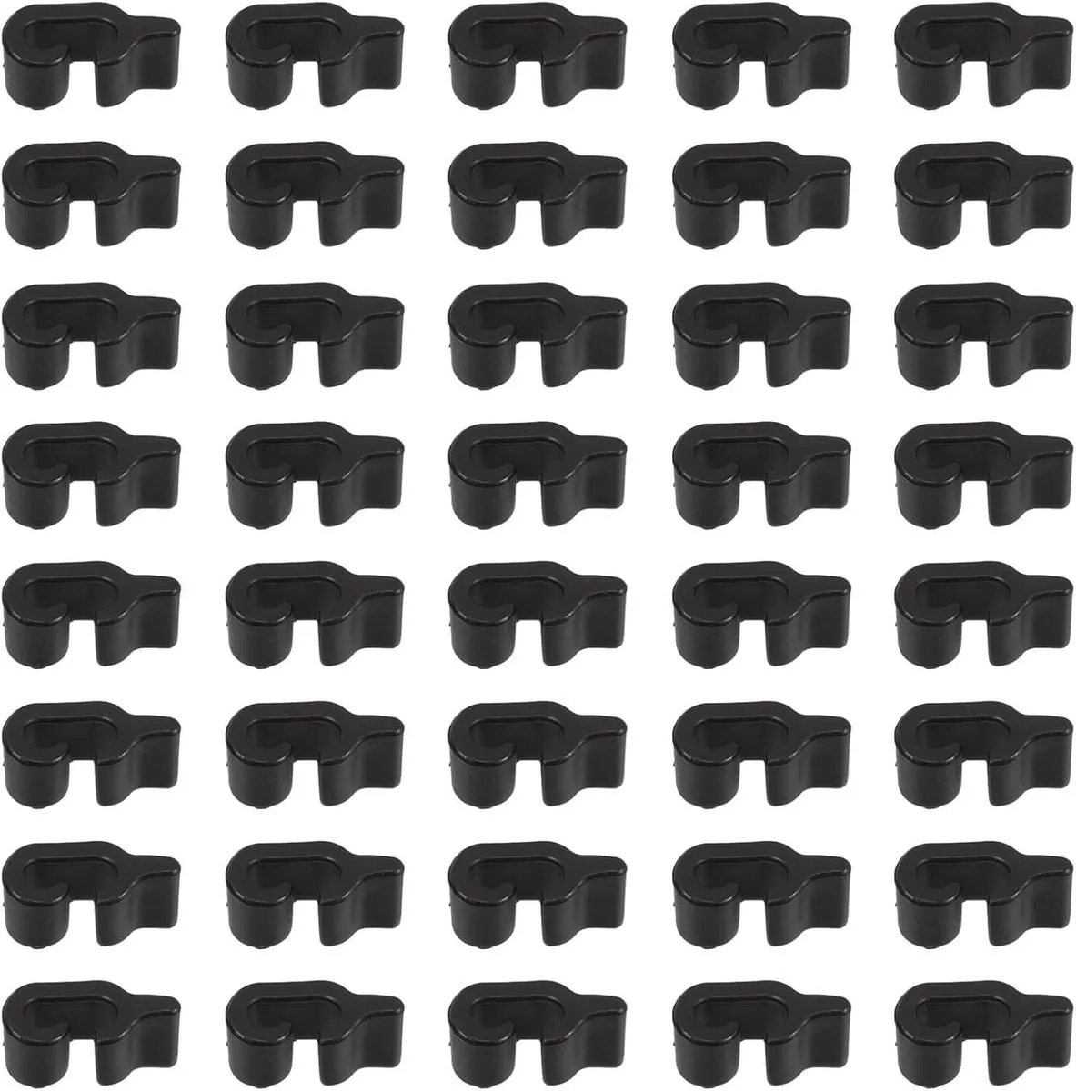 40 Pieces Black Wire Crate Door Lock Buckles Secure Pet Cage Latches Animal